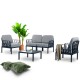 Bahex Garda Modüler Sofa Bahçe Oturma Grubu 2'li Set Luxury Outdoor